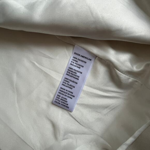 Good American Tuxedo Blazer White Size L - Picture 5 of 10